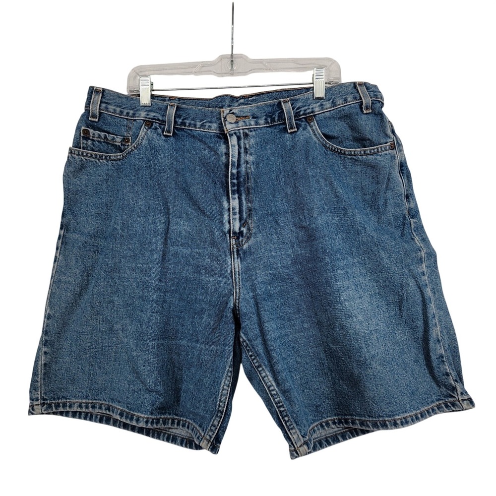 VTG Levis 18W Blue Denim Shorts Relaxed Fit High Waisted Mom Jean Plus